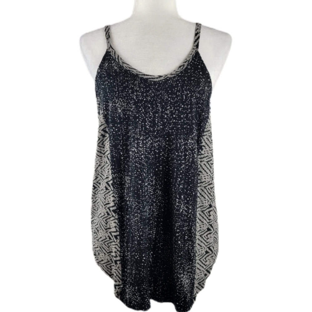RVCA black white flowy tank top XL